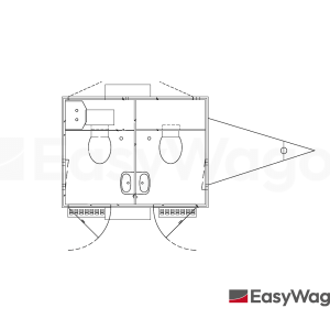 TYPE 240: Toiletwagen - 2 toiletten - vermaalpomp