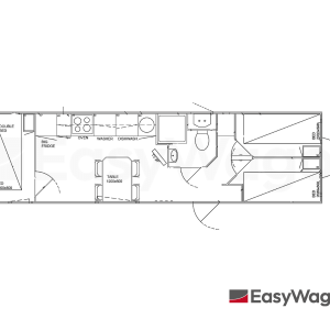 TYPE 933 XL4: Slaapwagen - 4 personen - keuken - douche - toilet